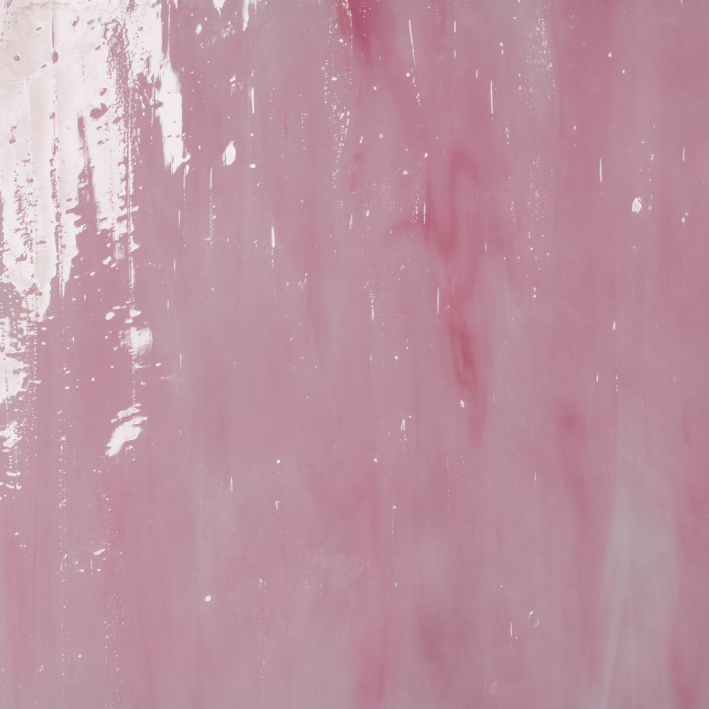 Glass Sheet Pink and White Streaky