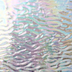 Iridescent Finish Glass Sheet Pastel Cathedral with Ripple Texture