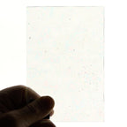 Glass Sheet Clear Cathedral with Texture and Iridescent Finish