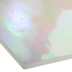 Glass Sheet White, clear & light pastel colors streaky w/ iridescent