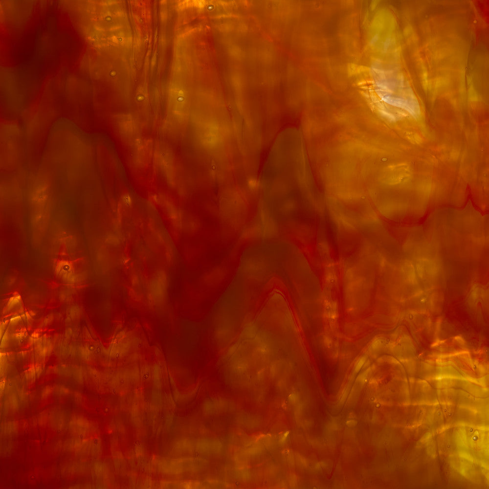 Rippled Glass Sheet Mixed Colors Streaky w/ Multi Colors