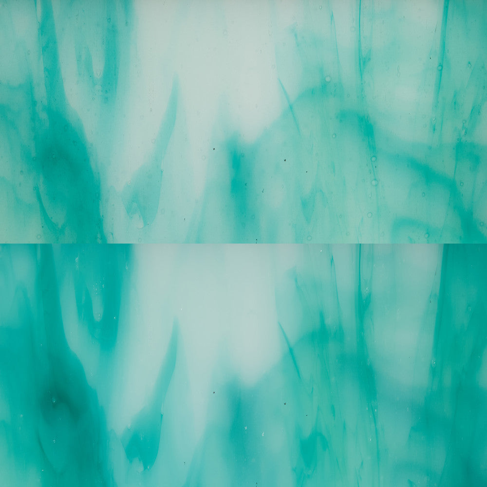 Glass Sheet Blue and White Streaky