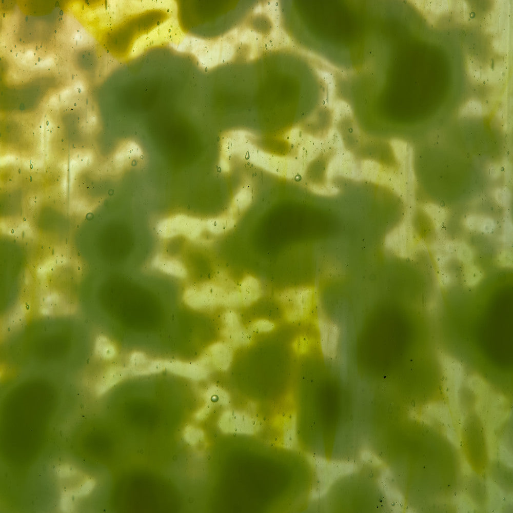 Glass Sheet Mixed Colors Mottled  w/ Yellow/Green/White