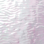 Rippled Glass Sheet Pink Streaky w/ White and Iridescent Finish