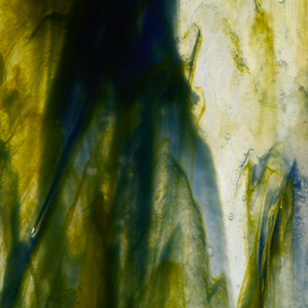 Glass Sheet Mixed Colors Streaky w/ Multi Colors
