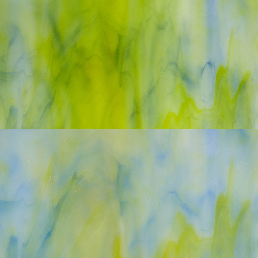 Glass Sheet Mixed Colors Streaky w/ multi colors