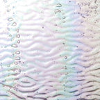 Iridescent Finish Glass Sheet Pastel Cathedral with Ripple Texture