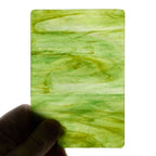 Glass Sheet Green Streaky w/ multi colors