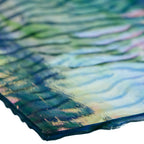 Glass Sheet Green Streaky with Ripple Texture