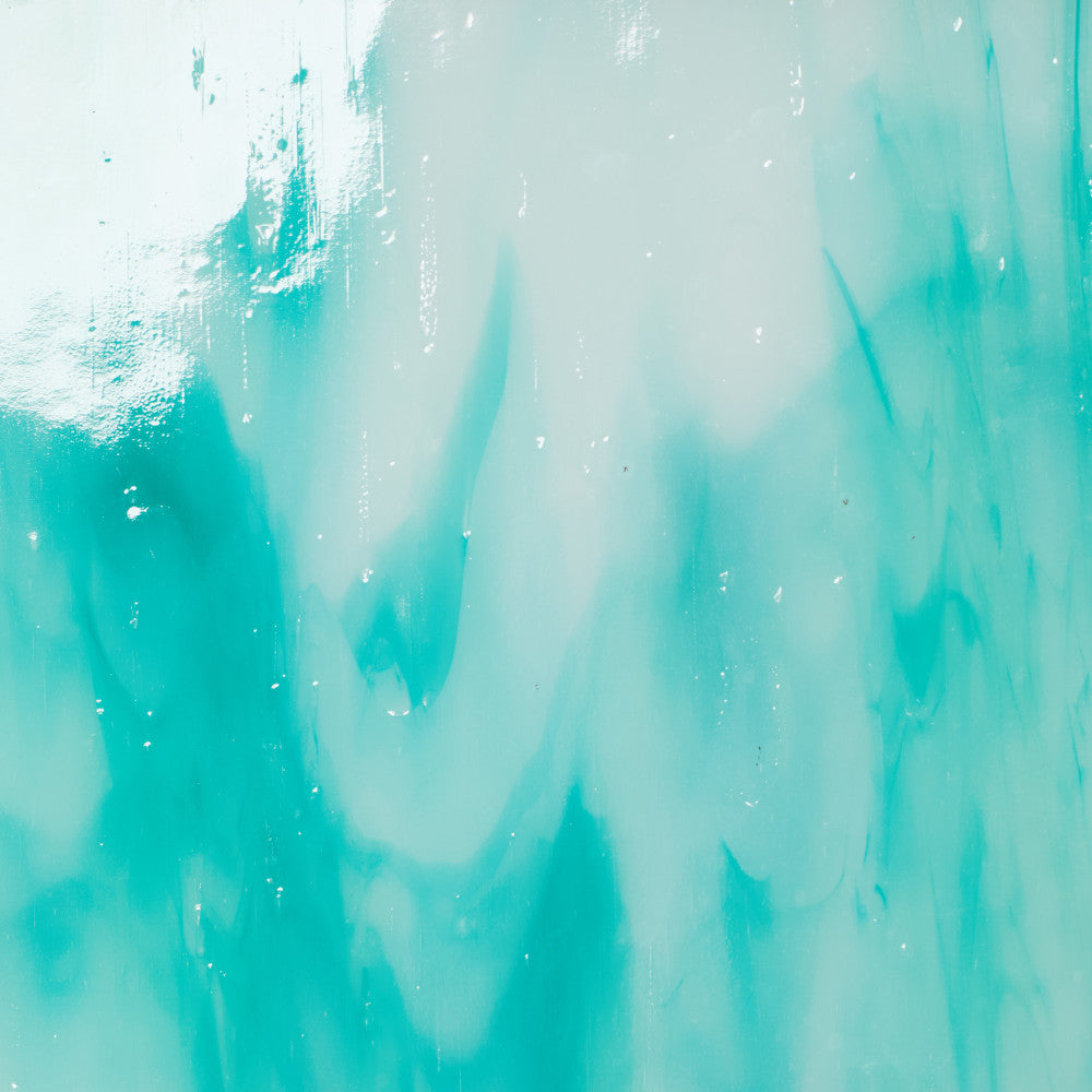 Glass Sheet Blue and White Streaky