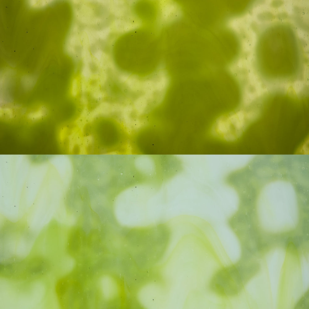 Glass Sheet Green Mottled with White Streaky