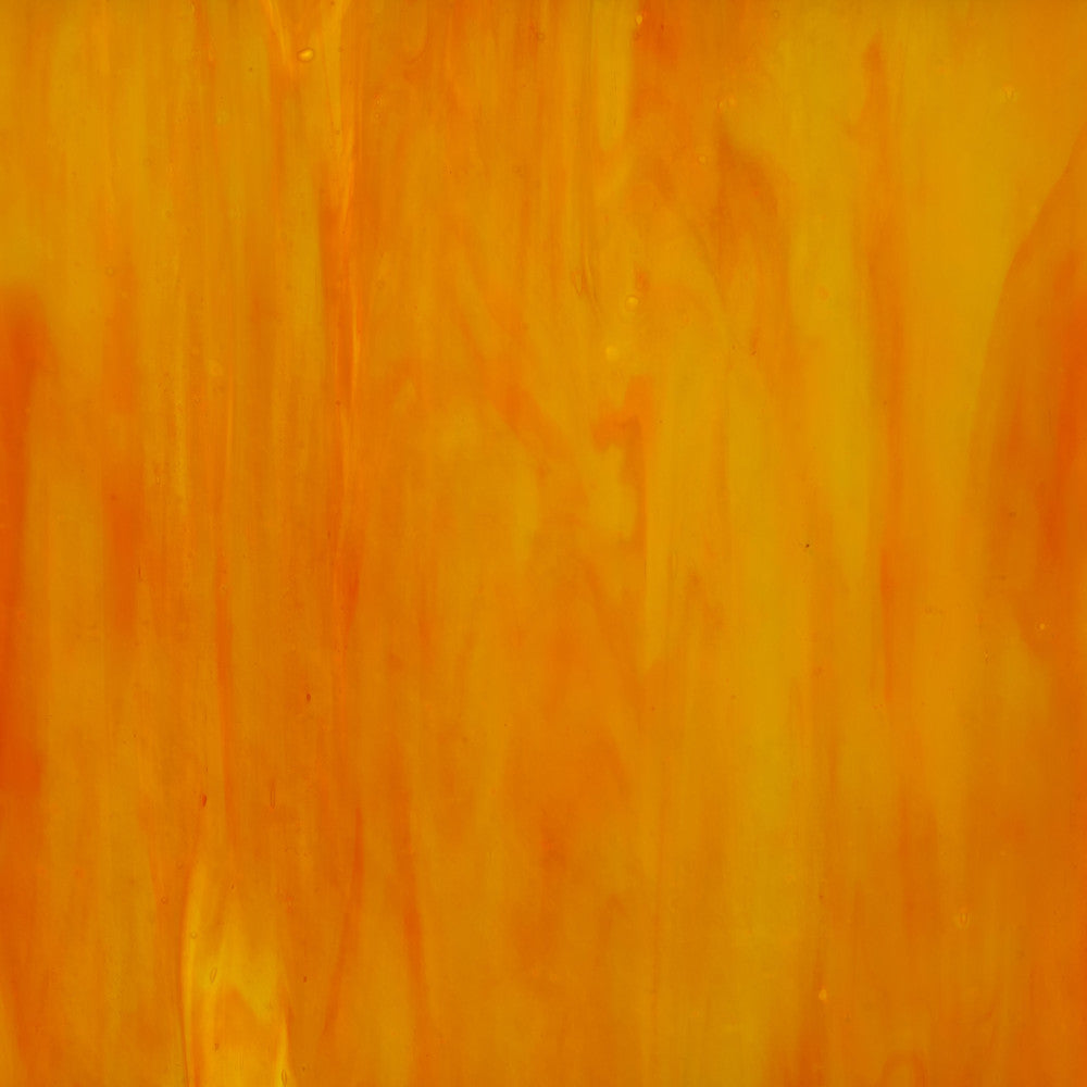 Glass Sheet Red with Yellow and Orange Streaky