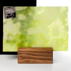 Glass Sheet Green Mottled with White Streaky