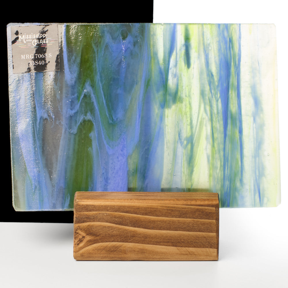 Glass Sheet Mixed Colors Streaky w/ Multi Colors
