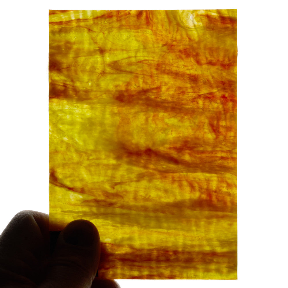 Ripple Glass Sheet Mixed Colors Streaky w/ Multi Colors