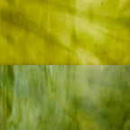 Glass Sheet Green Streaky w/ multi colors
