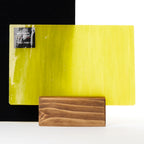 Glass Sheet Yellow Streaky w/ multi colors