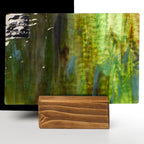 Rippled Glass Sheet Mixed Colors Streaky w/ Multi Colors