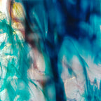 Glass Sheet Blue Streaky with Flemish Texture