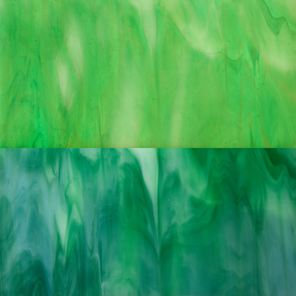 Glass Sheet Green Swirl