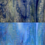 Rippled Glass Sheet Mixed Colors Streaky w/ Multi Colors