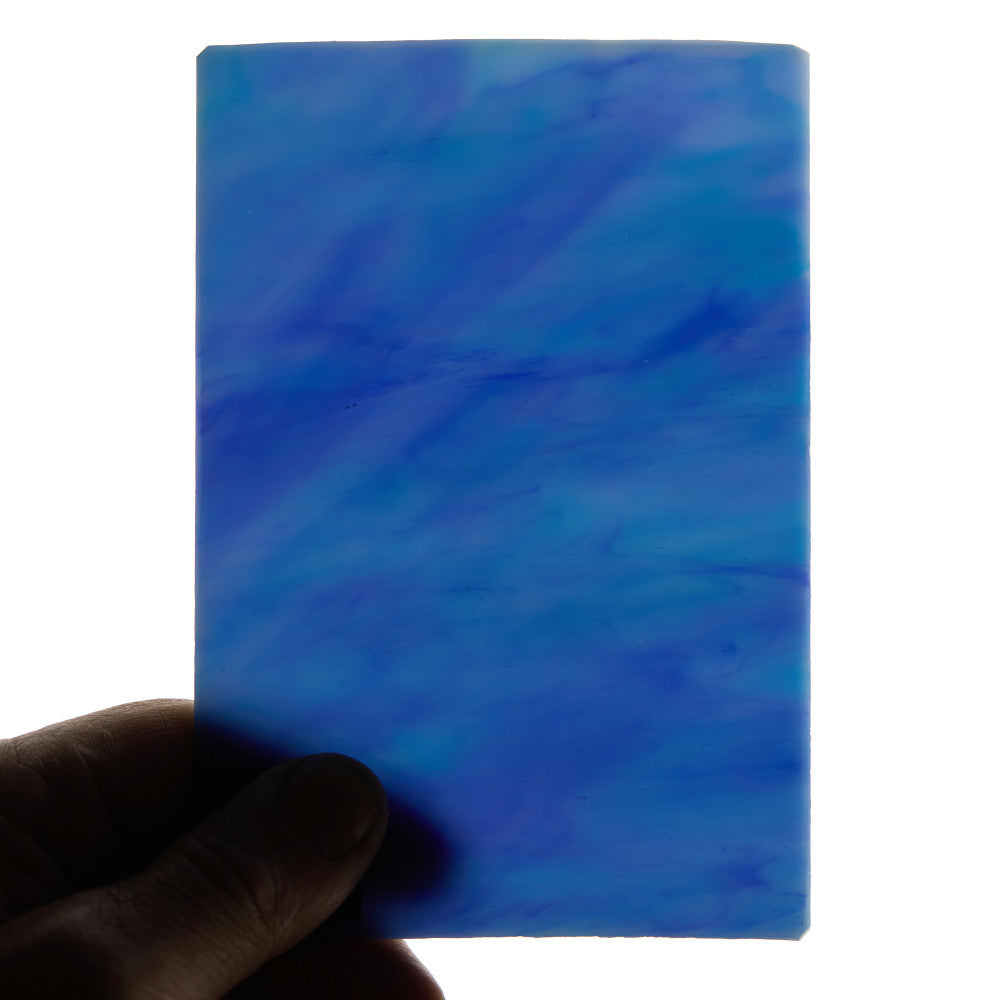 Glass Sheet Blue Streaky w/ multi color