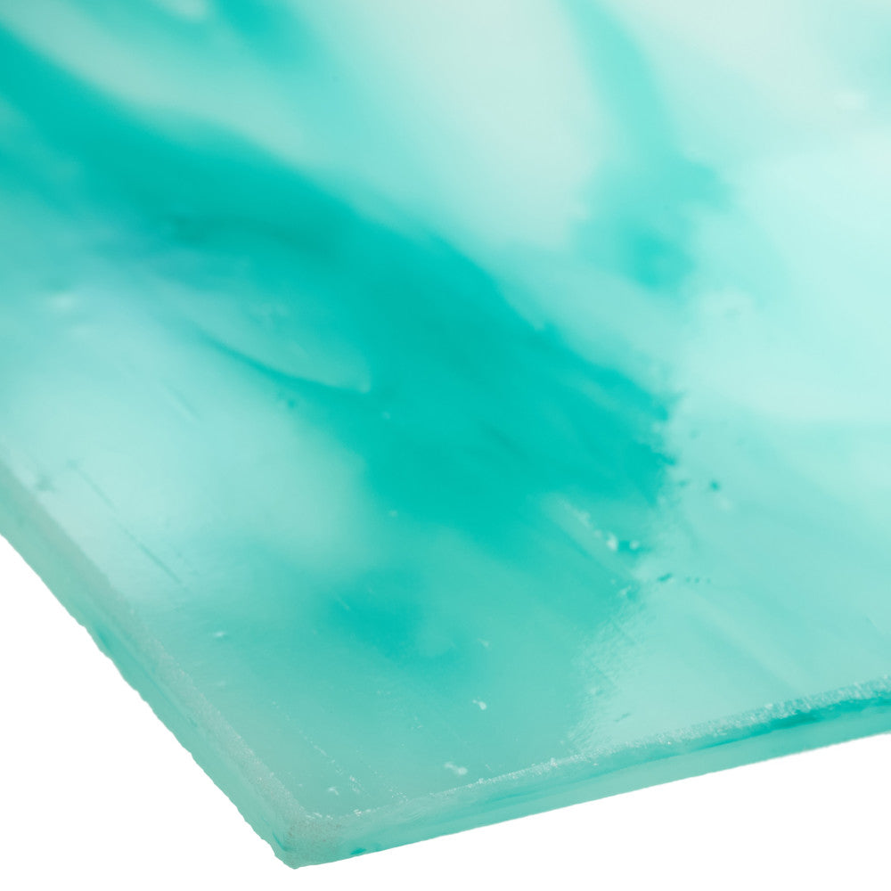 Glass Sheet Blue and White Streaky