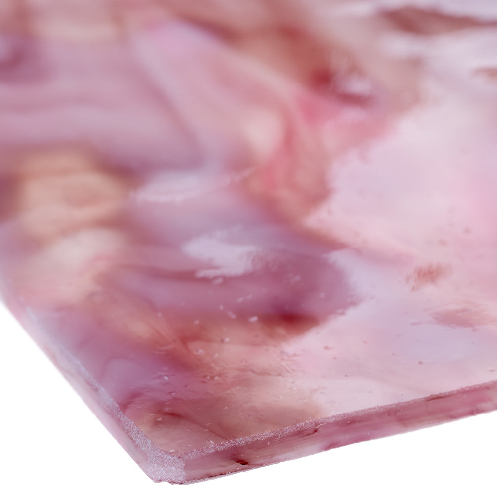Glass Sheet Violet and White Mottled