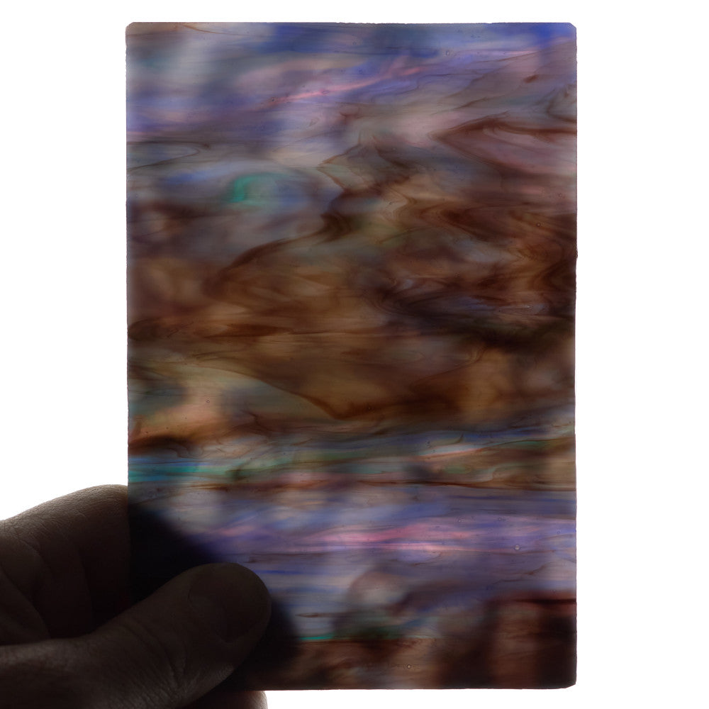 Glass Sheet Mixed Colors Streaky w/ Multi Colors
