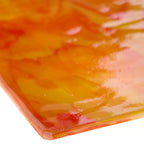 Rippled Glass Sheet Mixed Colors Streaky w/ Multi Colors