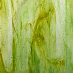 Glass Sheet Green Streaky w/ multi colors