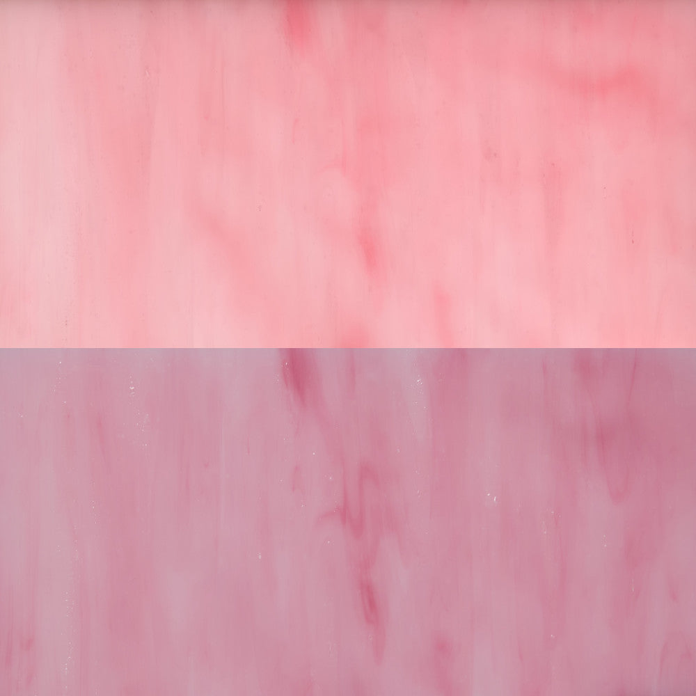 Glass Sheet Pink and White Streaky