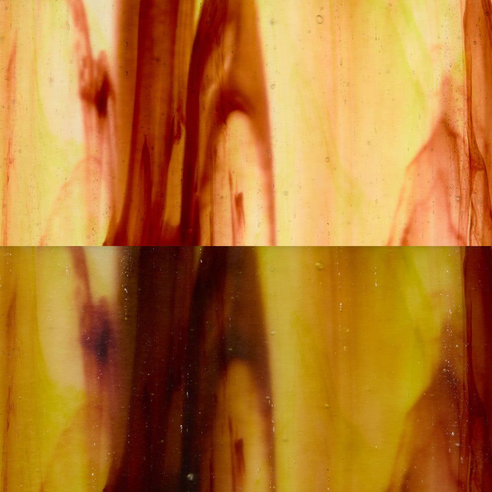 Glass Sheet Browns & Mixed Colors Streaky w/ multi colors
