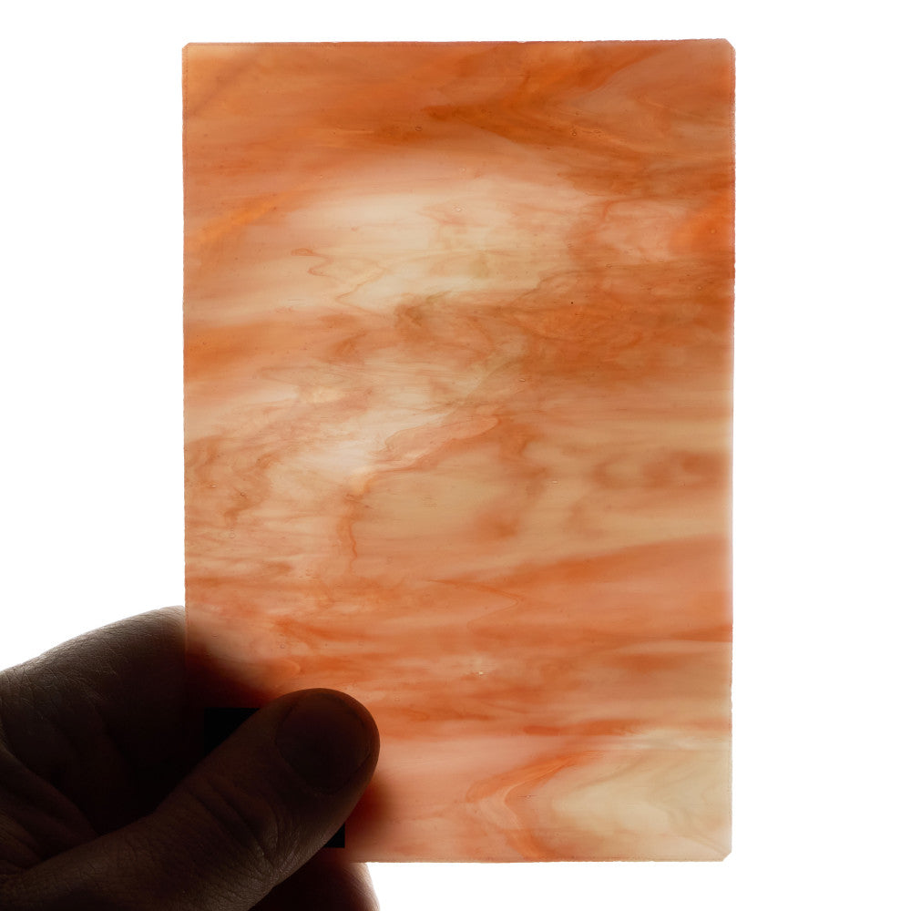 Glass Sheet Red and White Streaky