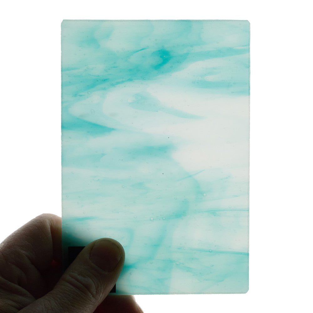 Glass Sheet Blue and White Streaky