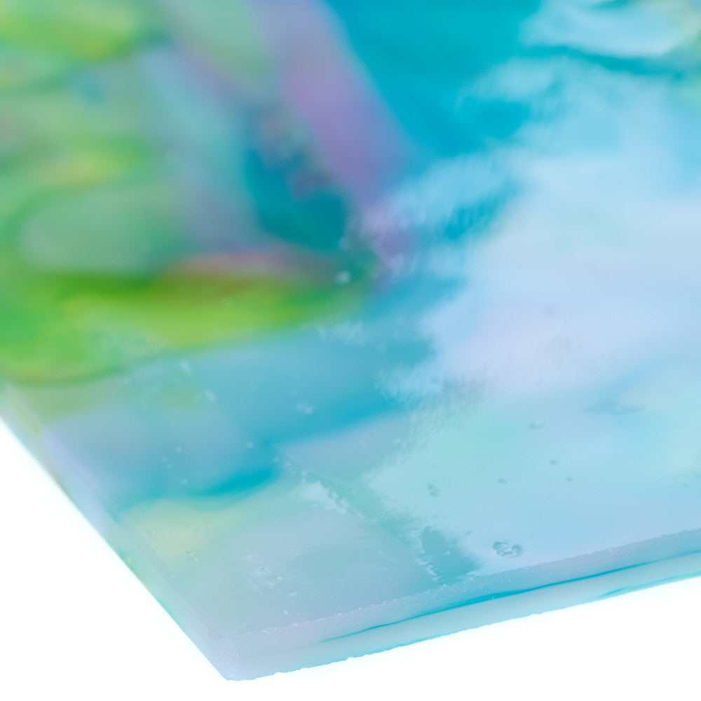 Glass Sheet Mixed Colors Mottled  w/ Multi Colors