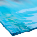 Glass Sheet Blue Streaky with Flemish Texture
