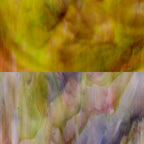Glass Sheet Mixed Colors Streaky w/ multi colors