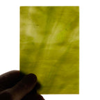 Glass Sheet Green Streaky w/ multi colors