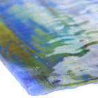 Rippled Glass Sheet Mixed Colors Streaky w/ Multi Colors