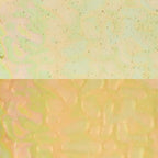 Iridescent Finish Glass Sheet Yellow Flemish Texture