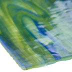 Rippled Glass Sheet Mixed Colors Streaky w/ Multi Colors