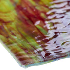 Rippled Glass Sheet Mixed Colors Streaky w/ Multi Colors