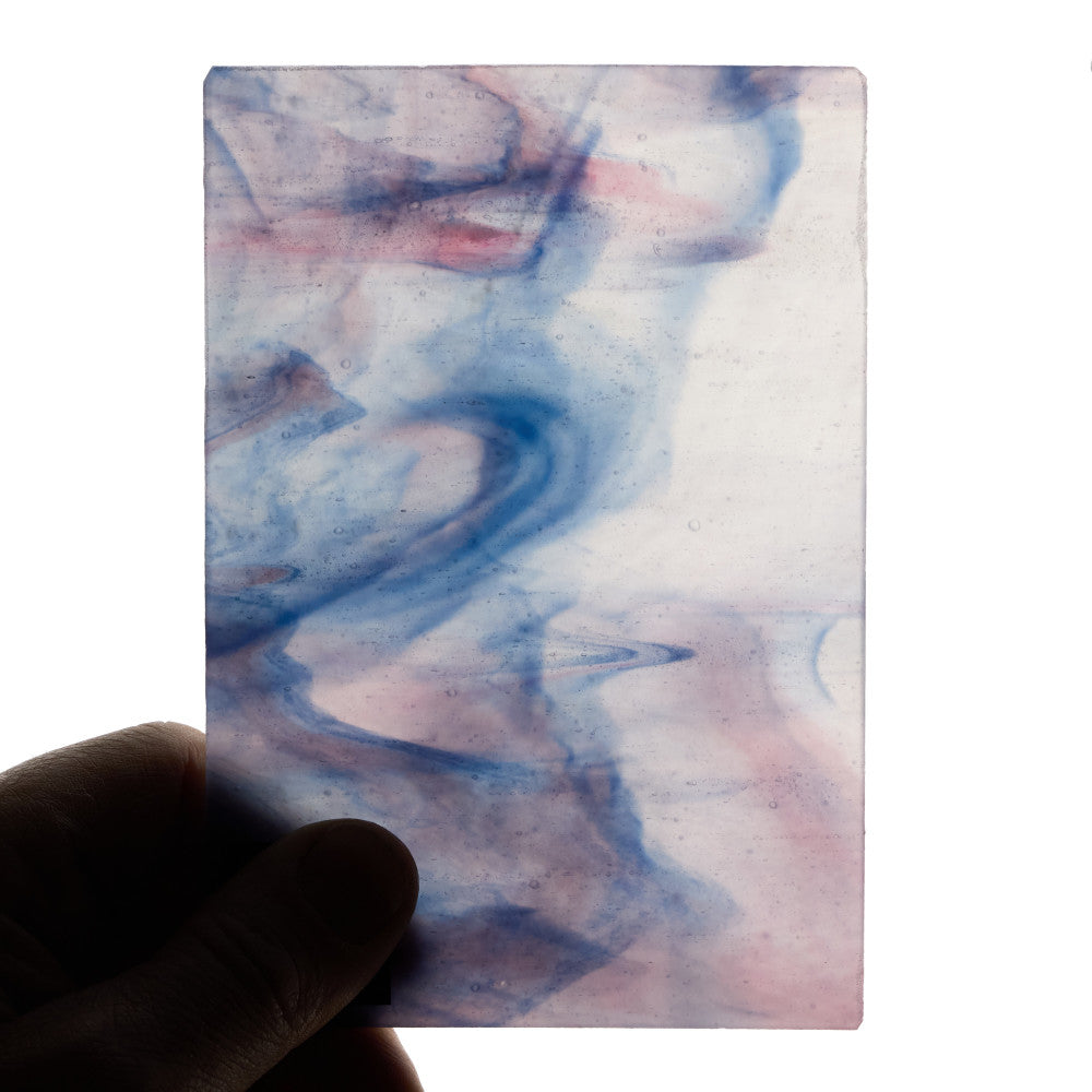 Glass Sheet Violet Streaky w/ multi colors