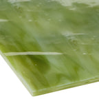 Glass Sheet Green Streaky w/ multi colors