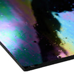Glass Sheet Blue with Iridescent Finish
