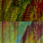 Rippled Glass Sheet Mixed Colors Streaky w/ Multi Colors