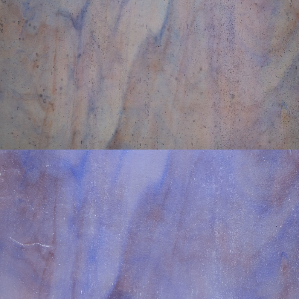 Glass Sheet Blue Streaky w/ Multi Colors and Iridescent Finish