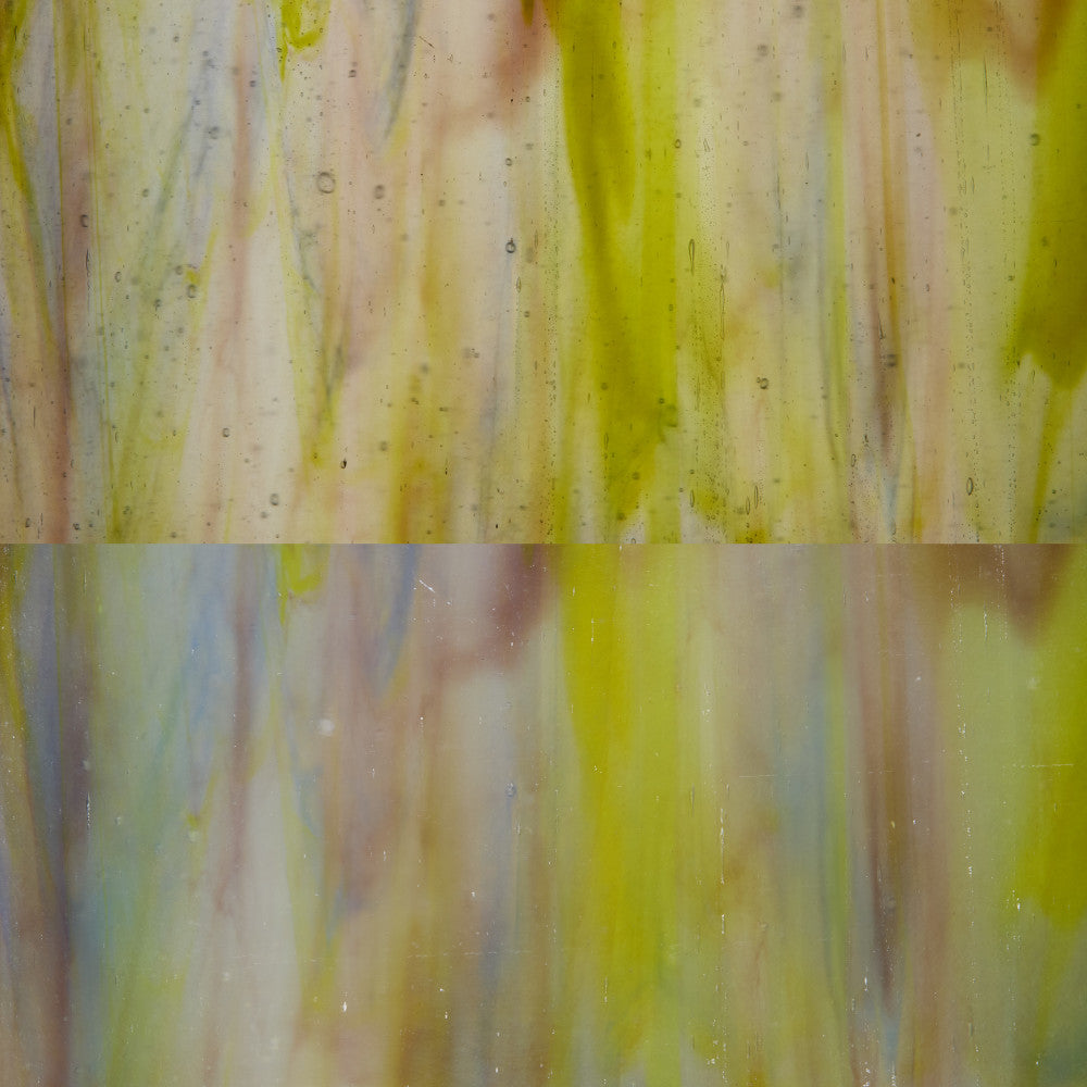 Glass Sheet Mixed Colors Streaky w/ Multi Colors