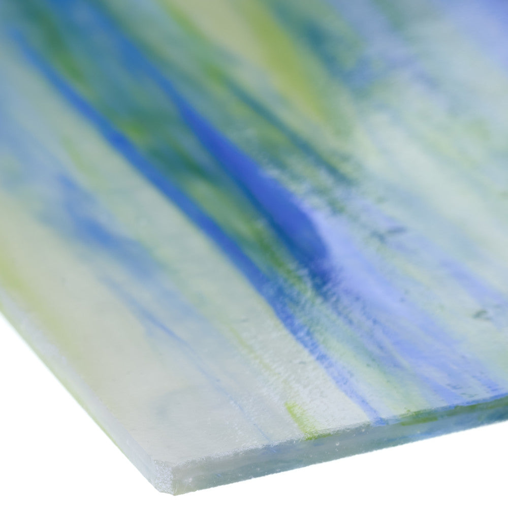 Glass Sheet Mixed Colors Streaky w/ Multi Colors